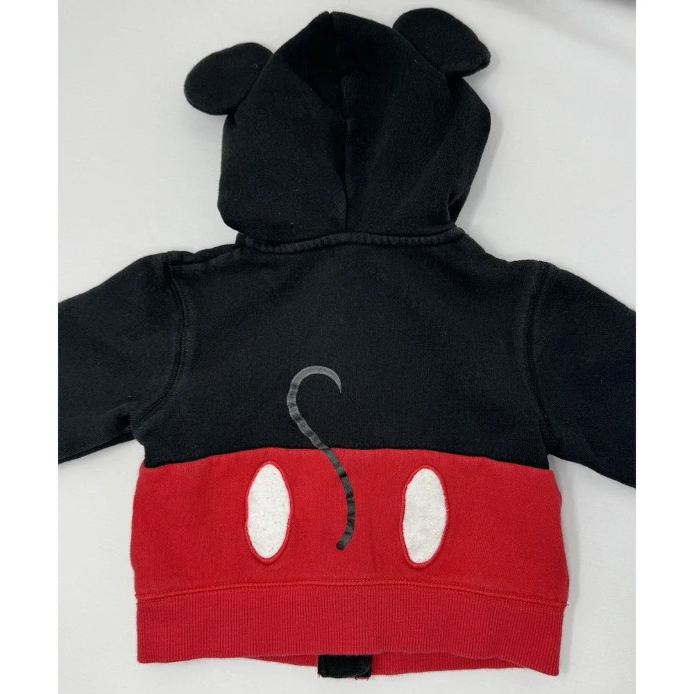 Infant 12 Months Disney Parks Mickey Mouse Hooded‎ Full Front Zip Sweatshirt 12M
